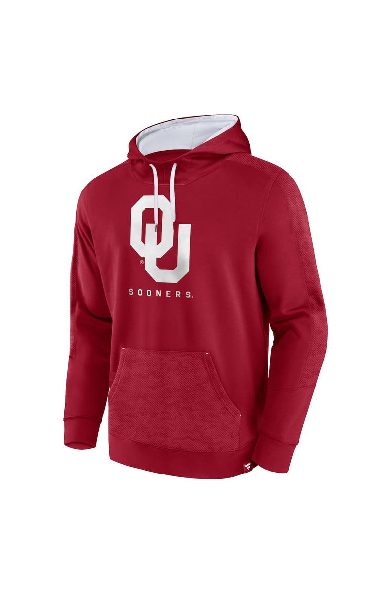 FANATICS Men's Fanatics Branded Crimson Oklahoma Sooners Defender Pullover Hoodie, Alternate, color, Crimson