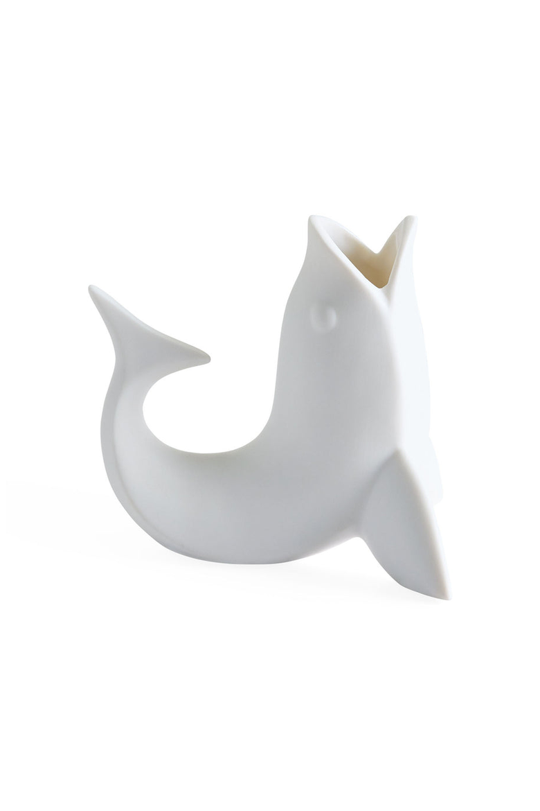 Fish Bud Vase, Main, color, White