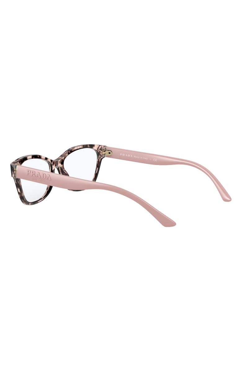 Prada 53mm Cat Eye Optical Glasses, Alternate, color, Pink