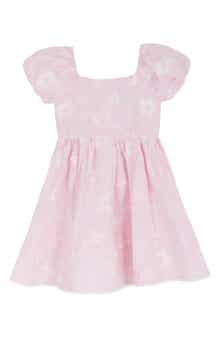 Rare Editions Kids' Embroidered Puff Sleeve Party Dress