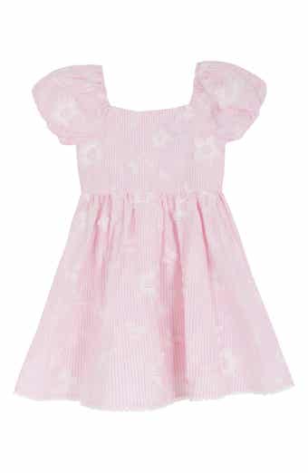 Rare Editions Kids' Embroidered Puff Sleeve Party Dress
