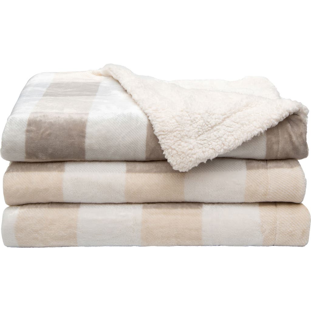Woven & Weft Reversible Faux Shearling Throw Blanket