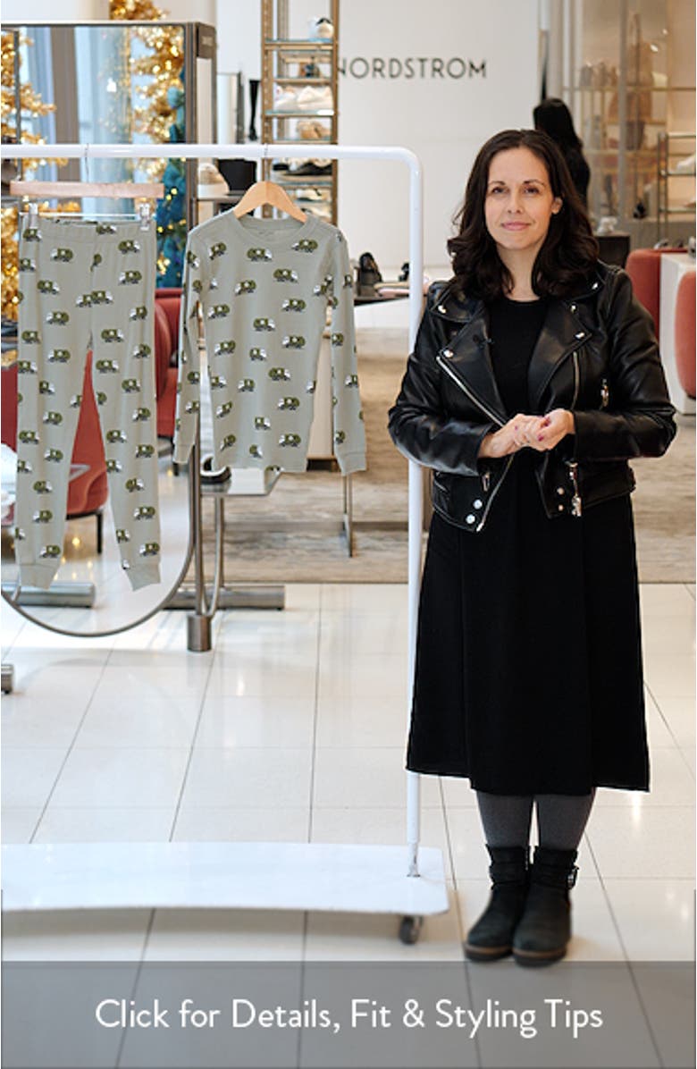 Kids' Recycling Truck Print Fitted Two-Piece Pajamas, sales video thumbnail