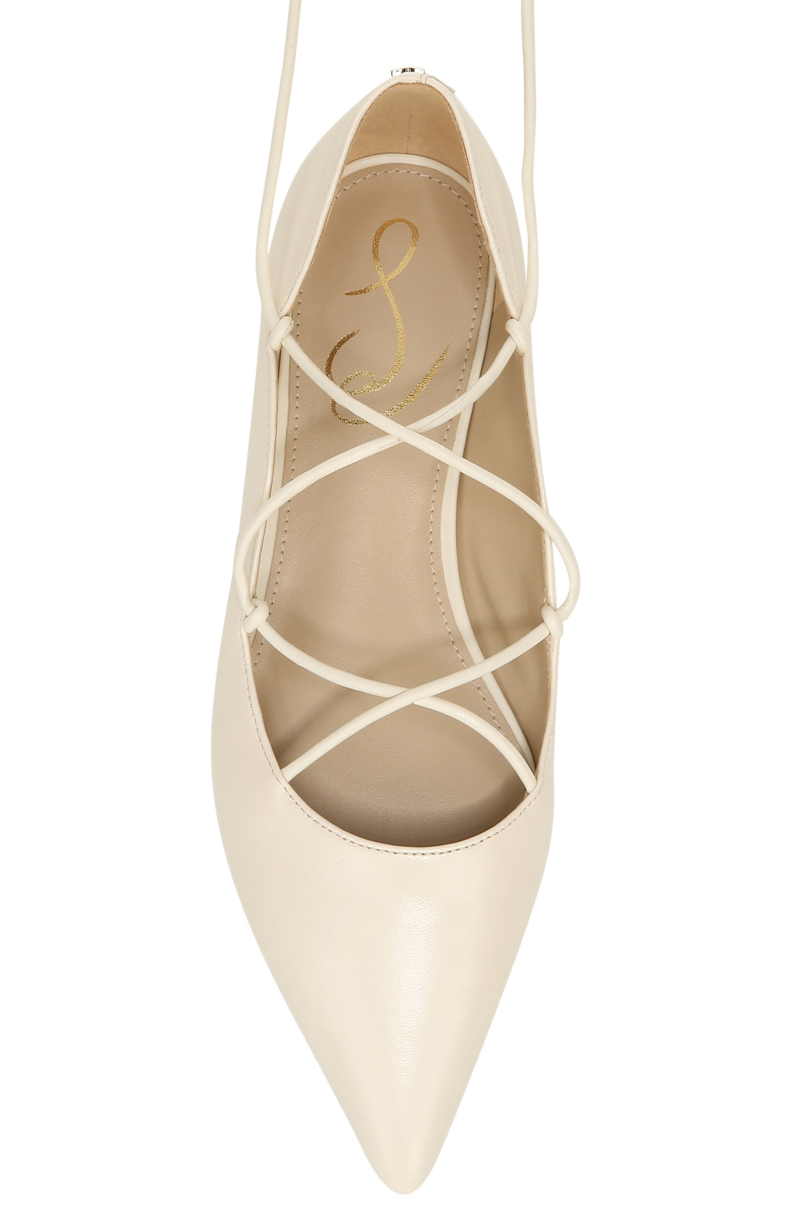 Winslet Ankle Strap Flat, Alternate, color, MODERN IVORY