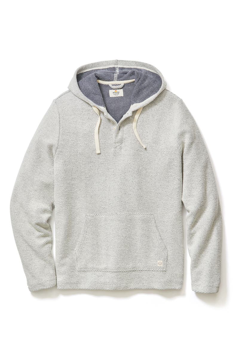 Marine Layer Portola Slub Organic Cotton Beach Hoodie, Alternate, color,