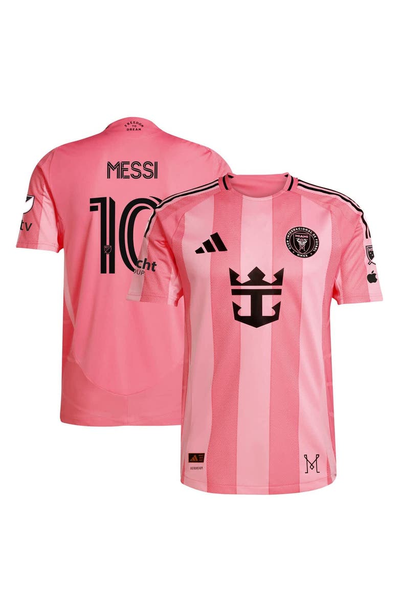 adidas Men's adidas Lionel Messi Light Pink Inter Miami CF 2025 Euforia Authentic Player Jersey, Alternate, color,