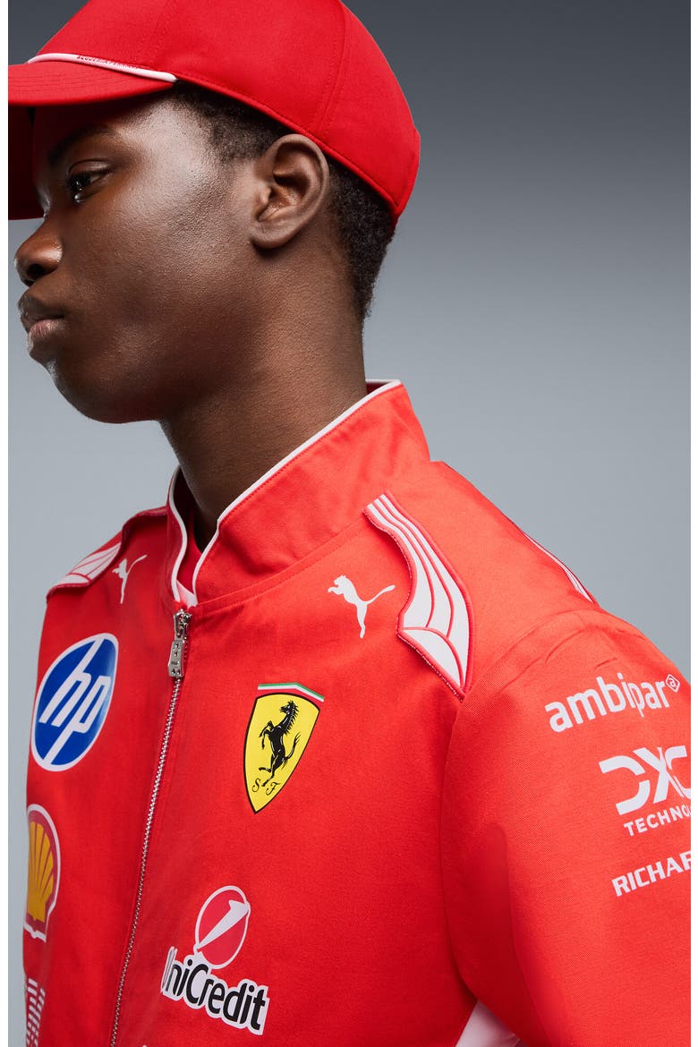 Scuderi Ferrari HP Replica Drivers Jacket, Alternate, color, PUMA RED