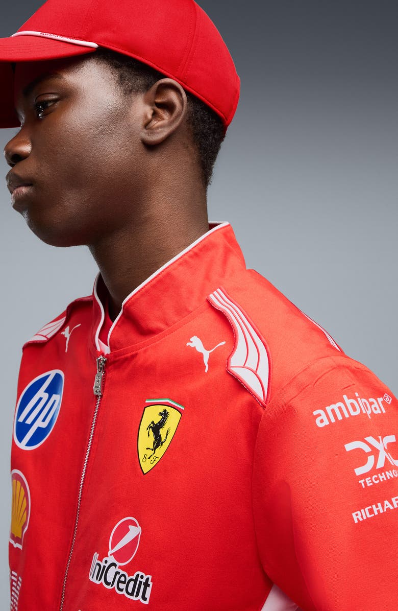 PUMA Scuderi Ferrari HP Replica Drivers Jacket, Alternate, color, Puma Red