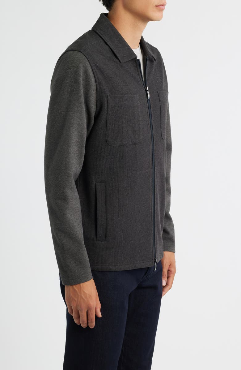Alexis Knit Zip-Up Shirt Jacket