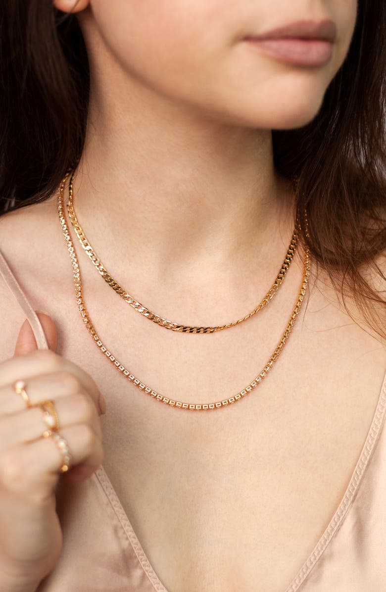 Ettika Set of 2 Chain Necklaces, Alternate, color, 