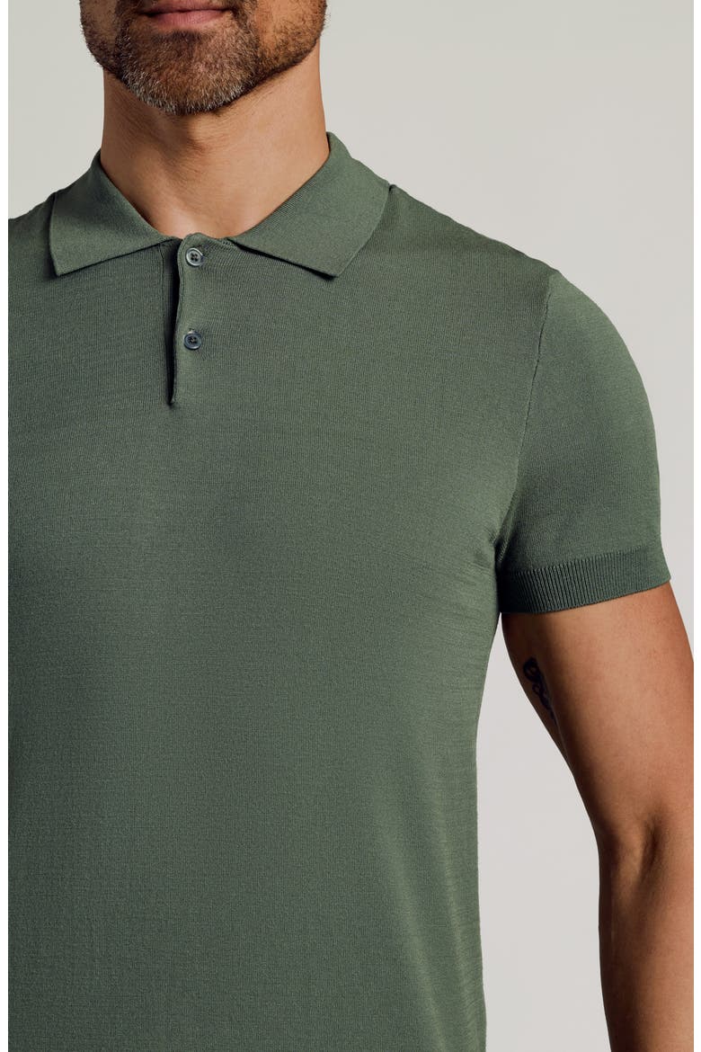 Sweater Polo, Alternate, color, MOSS