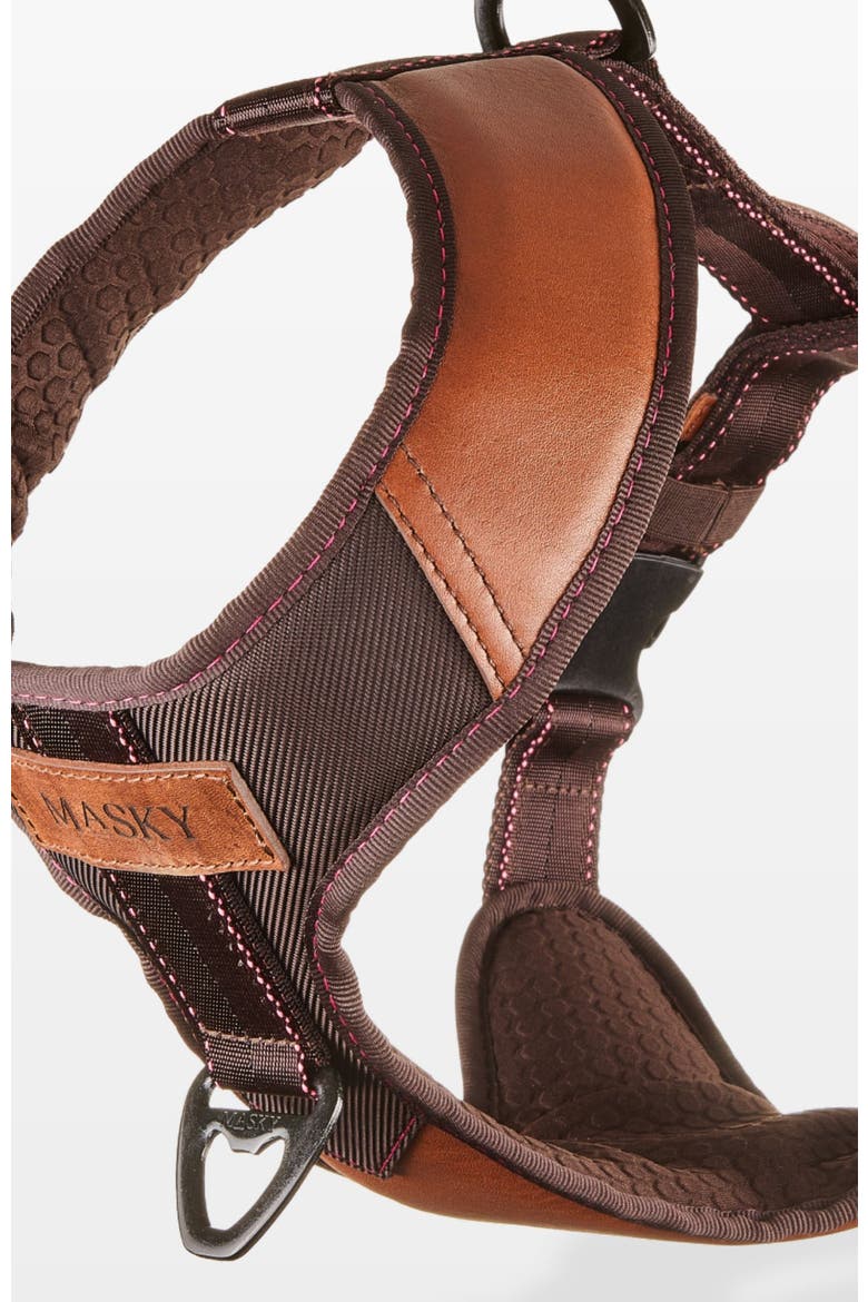 Bold Control Leather Harness, Alternate, color, Cooper