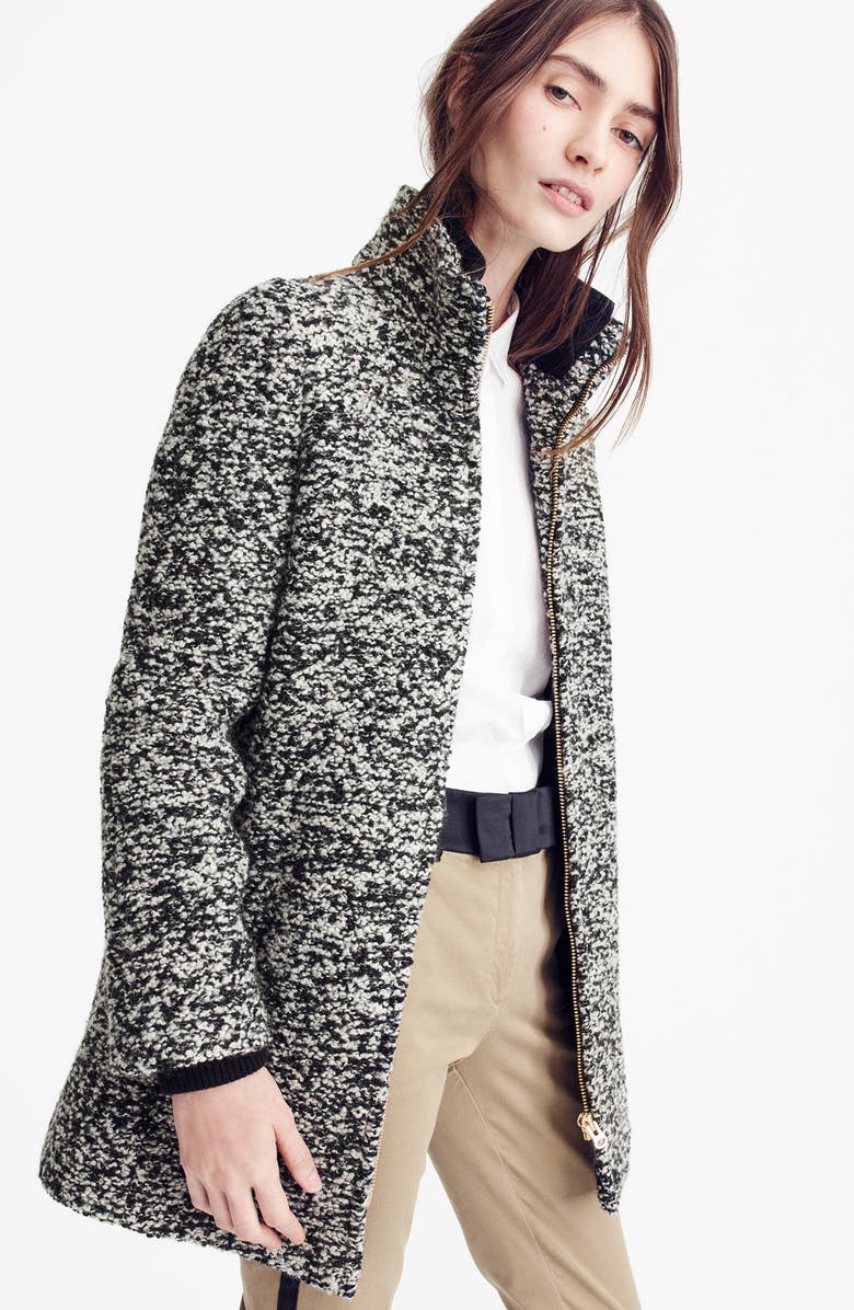 J.Crew Yulia Wool Blend Coat, Alternate, color, 