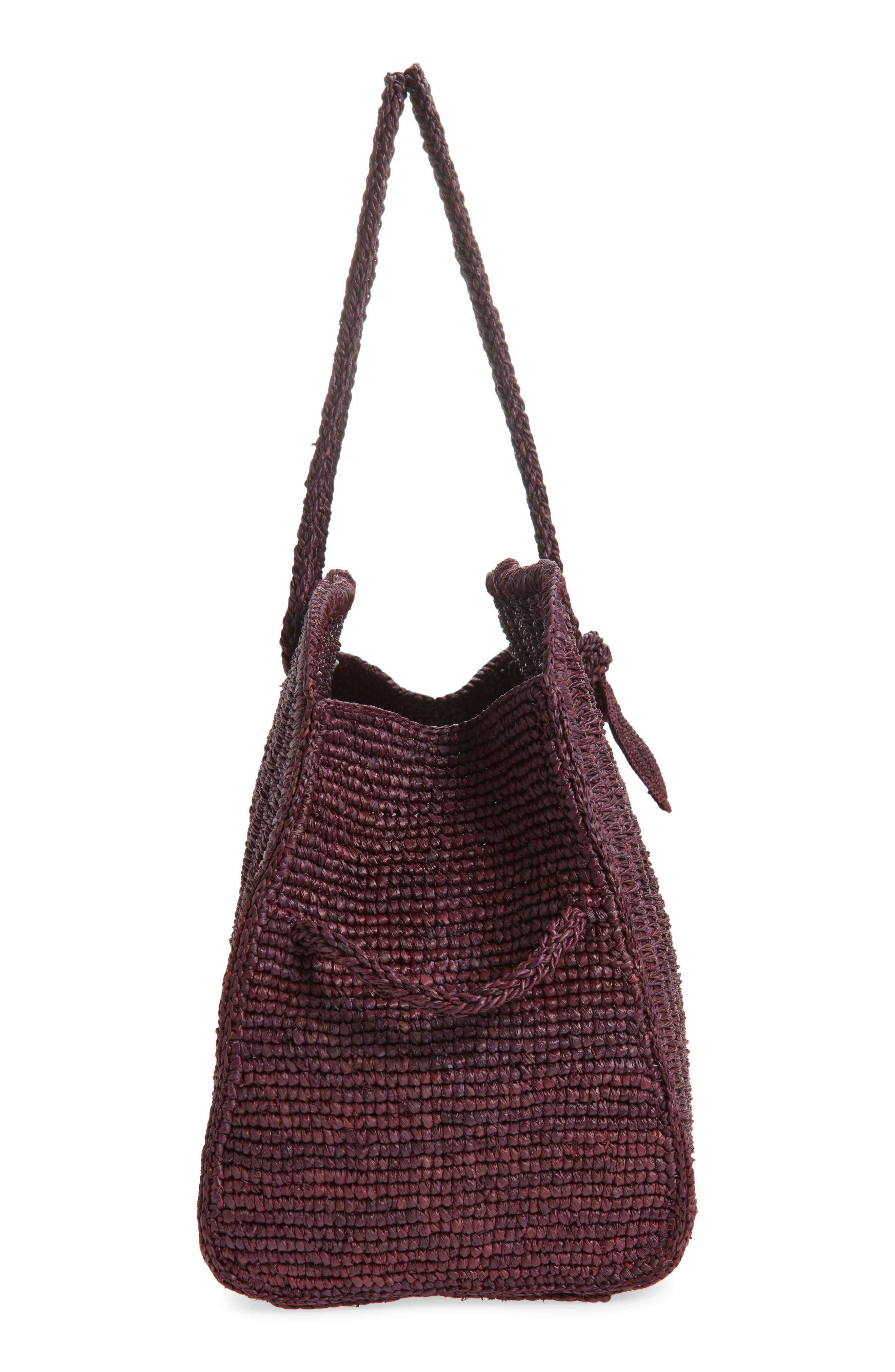 Jacquemus Le Grand Turismo Raffia Bowling Bag, Alternate, color, Brown 850