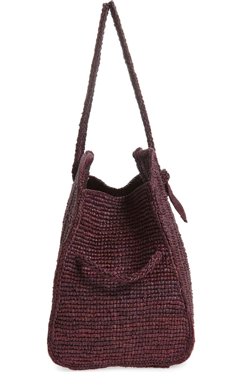 Jacquemus Le Grand Turismo Raffia Bowling Bag, Alternate, color, Brown 850