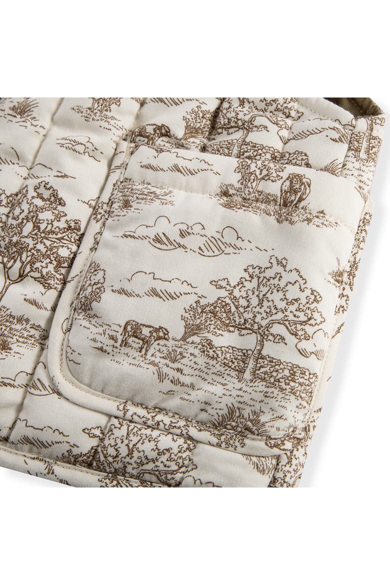 Quilted Vest, Alternate, color, Country Toile