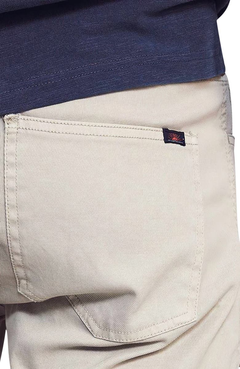 Faherty Comfort Twill Five-Pocket 2.0 Slim Fit Organic Cotton Pants, Alternate, color, Stone