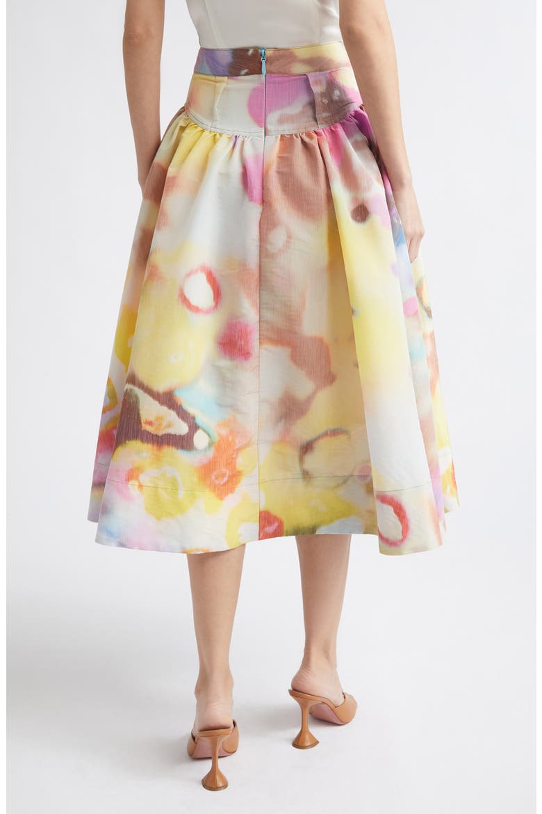 Moonshine Pleated Midi Skirt, Alternate, color, LIMEADE MULTI