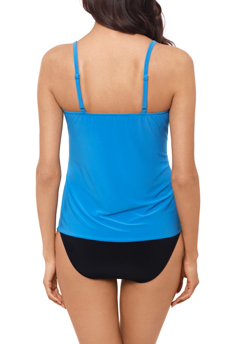 Carma Side Tie Solid Tankini Top, Alternate, color, SKY