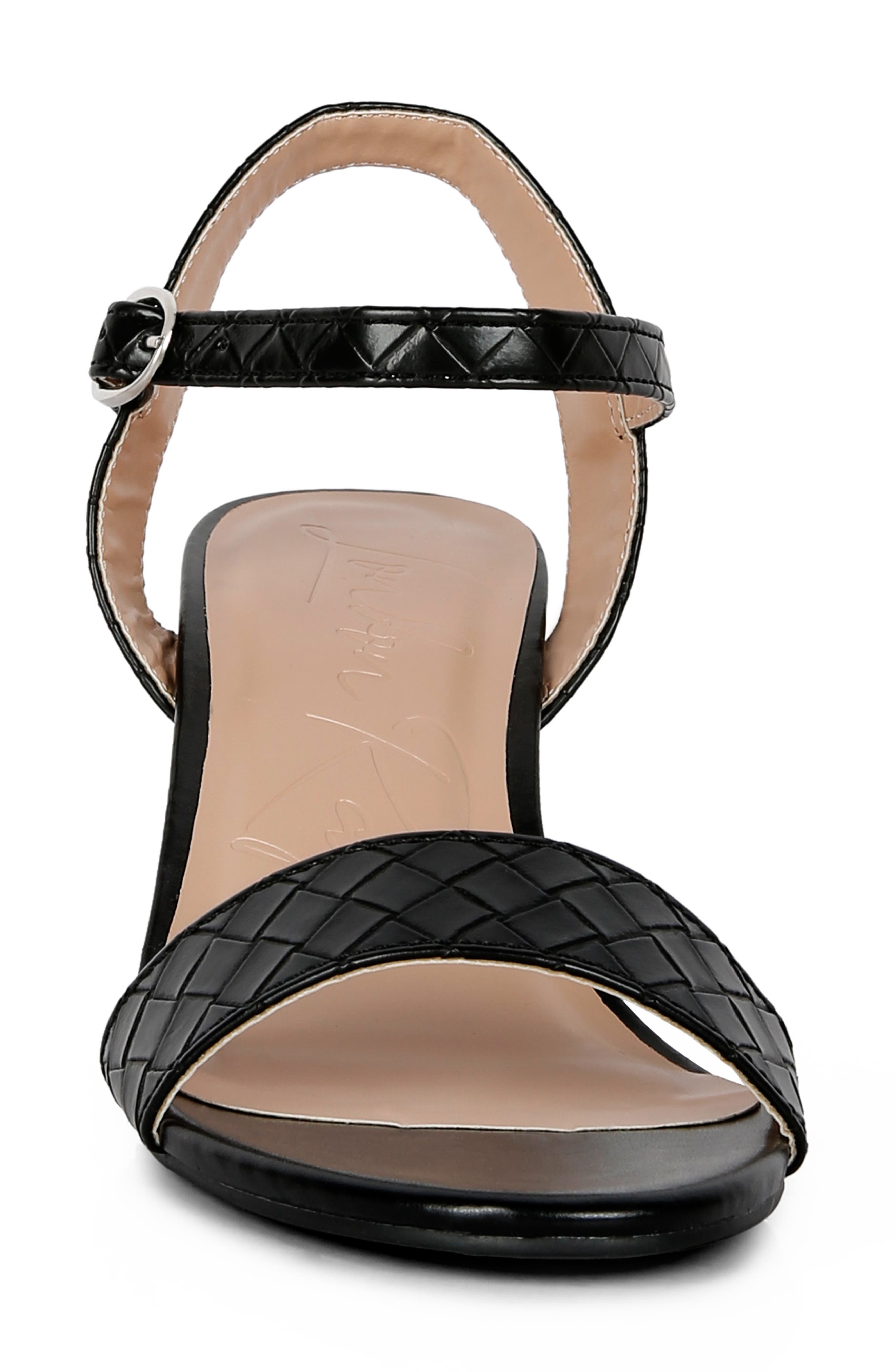 LONDON RAG Poiret Block Heel Sandal, Alternate, color, Black
