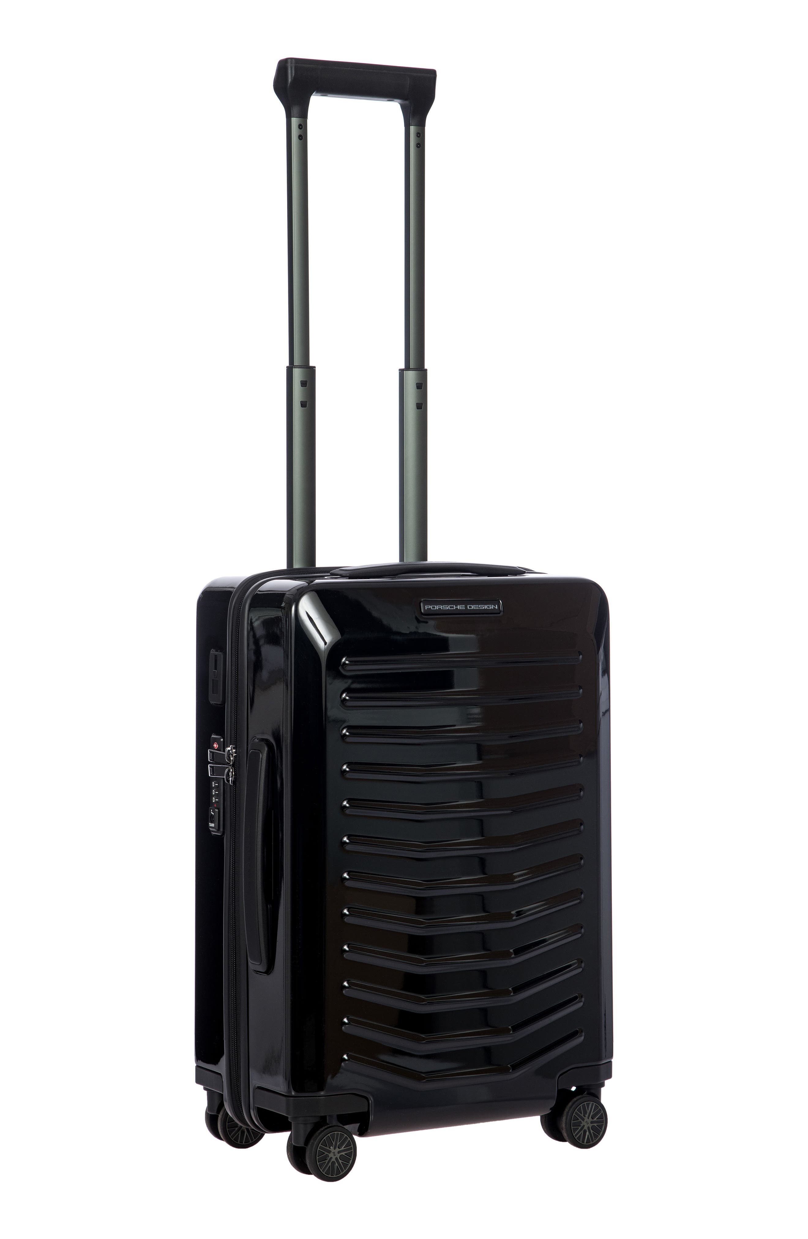 Porsche Design Roadster 21-Inch Hardside Carry-On Luggage, Alternate, color, Shiny Black