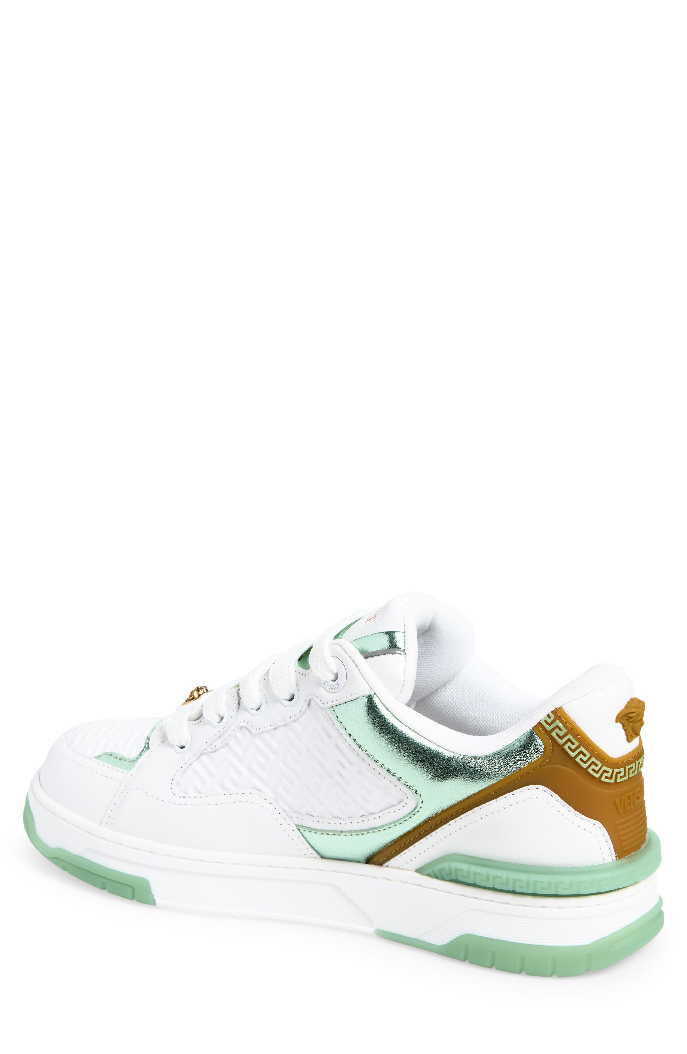 Medusa Sneaker, Alternate, color, WHITE MINT GOLD 82