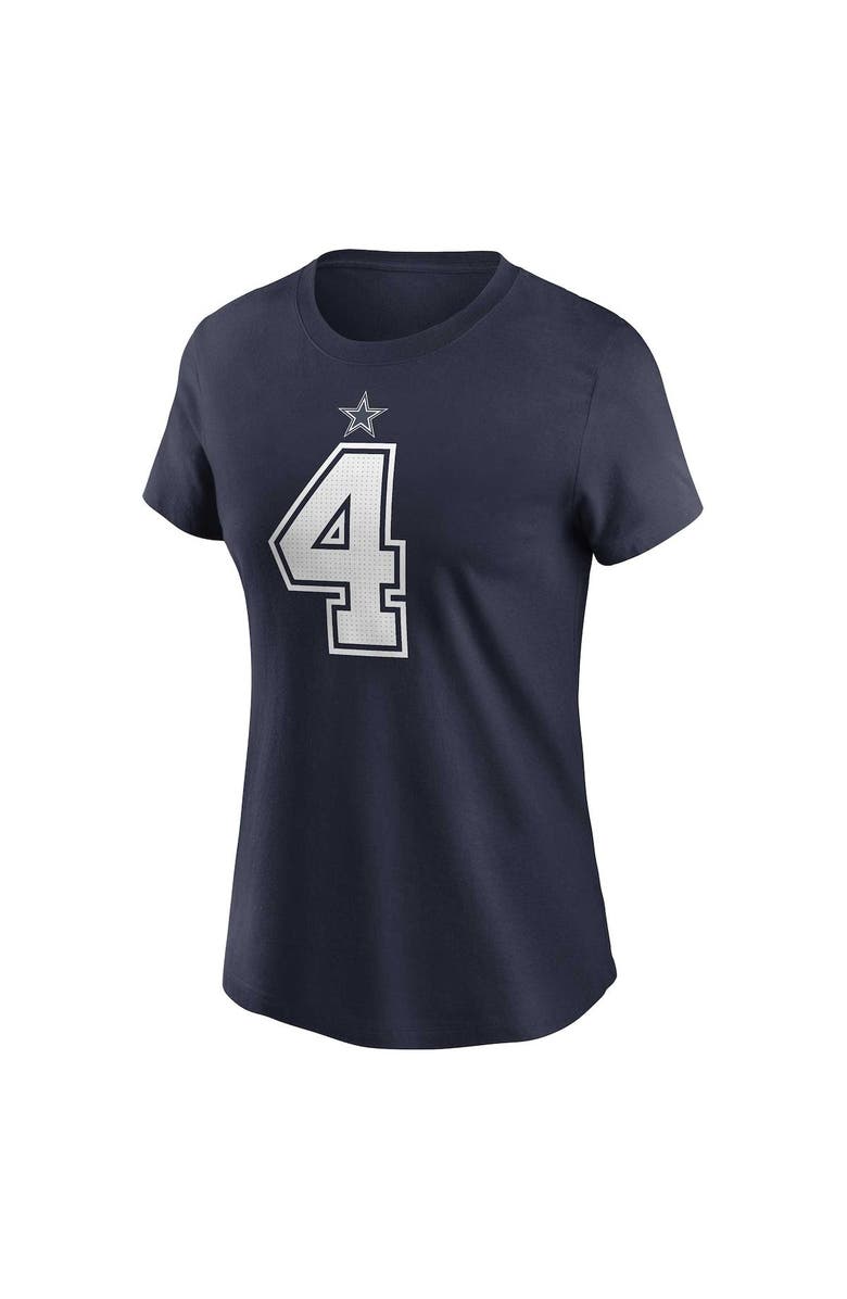 Nike Women's Nike Dak Prescott Navy Dallas Cowboys Player Name & Number T-Shirt, Alternate, color, Navy