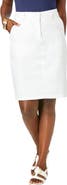 Jessica London Stretch Cotton Chino Skirt