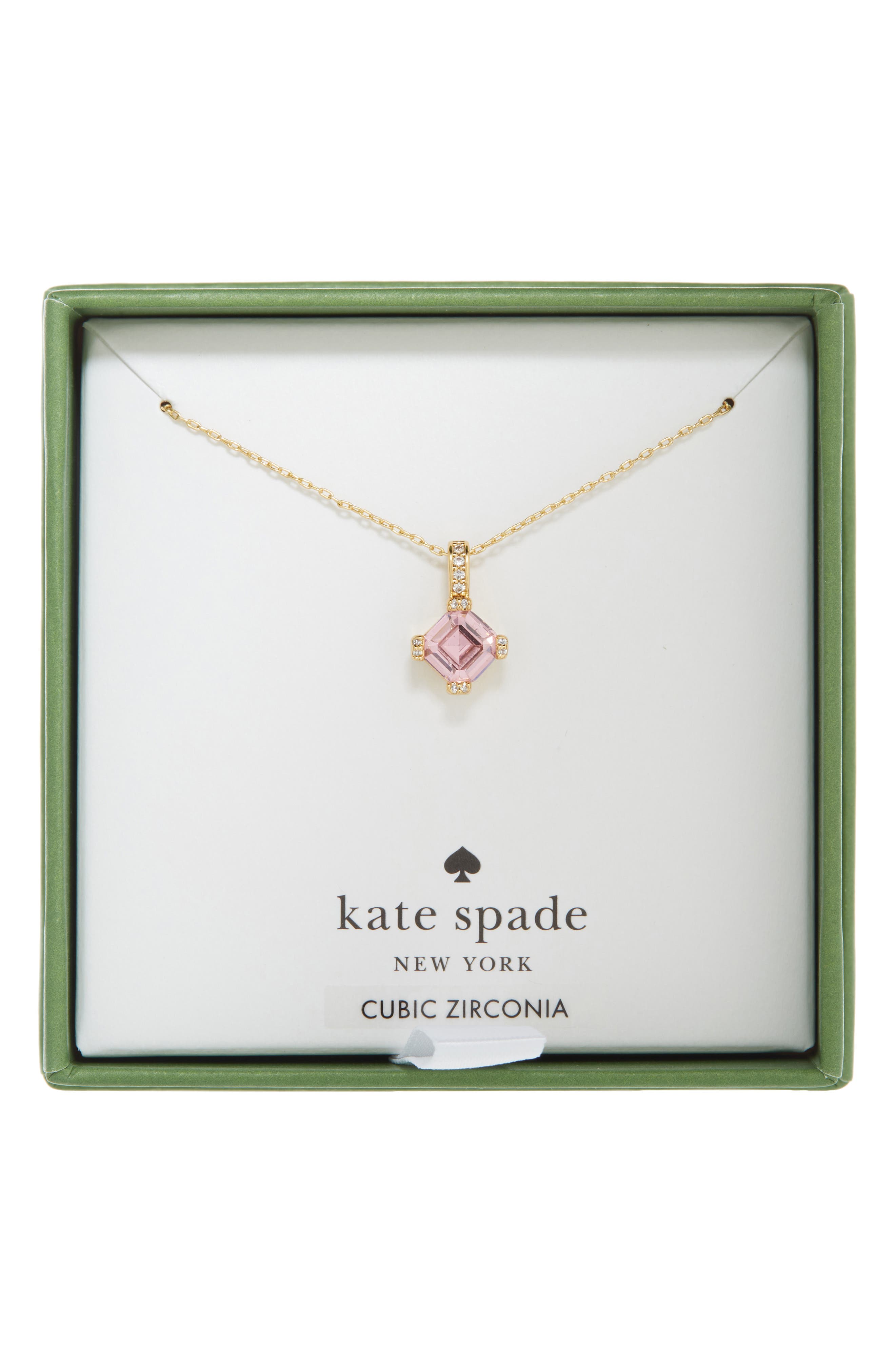 Kate Spade New York mini crystal & cz pendant necklace