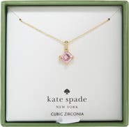 Kate Spade New York mini crystal & cz pendant necklace