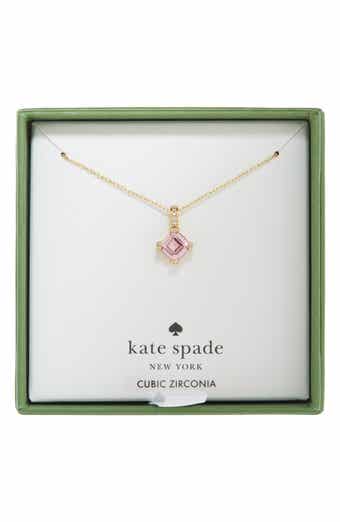 Kate Spade New York mini crystal & cz pendant necklace