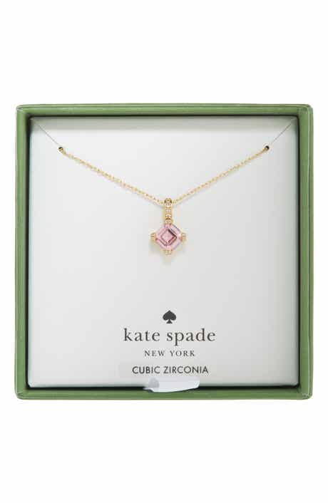 Kate Spade New York mini crystal & cz pendant necklace