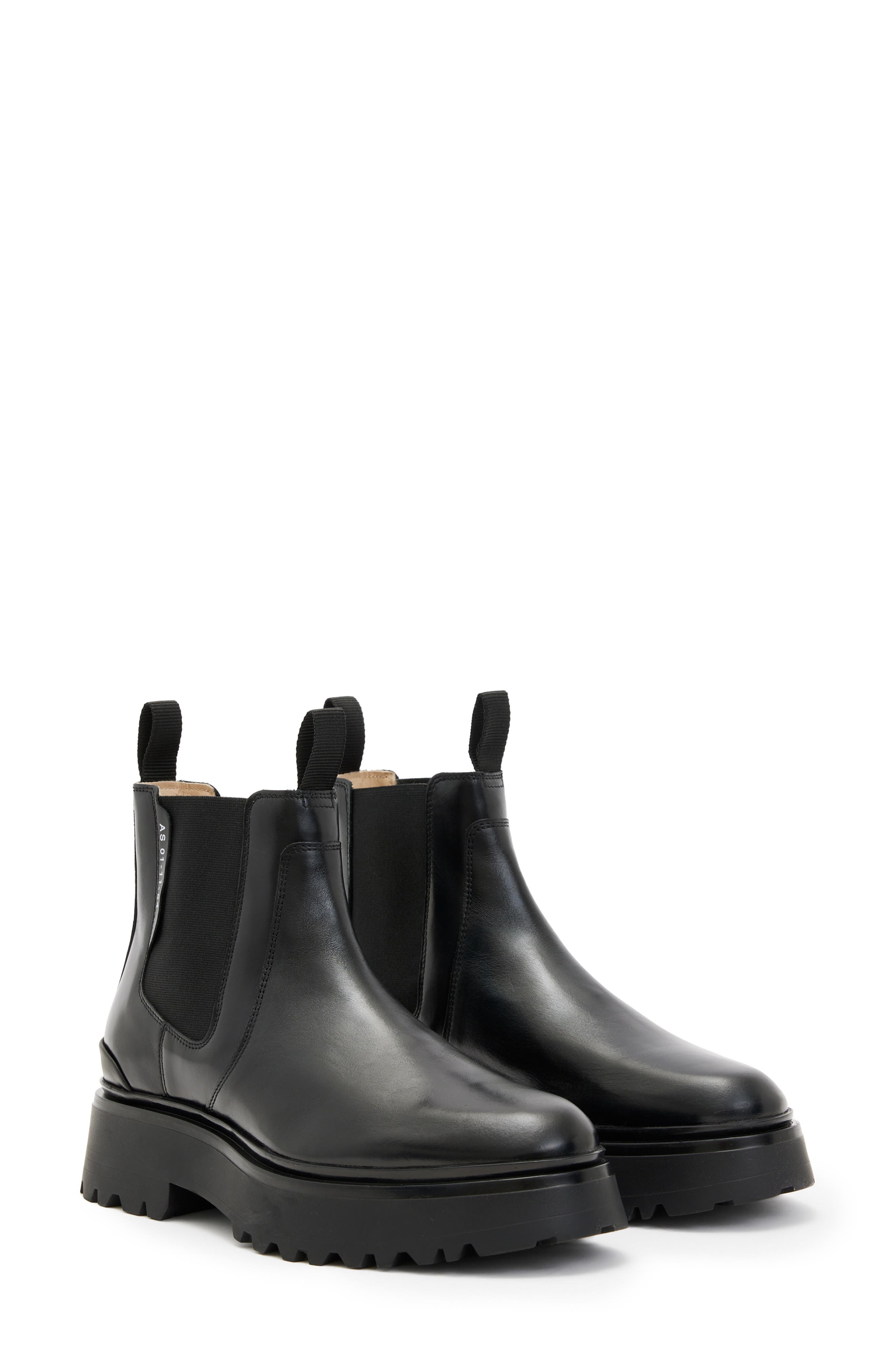 AllSaints Arlo Lug Chelsea Boot, Main, color, 