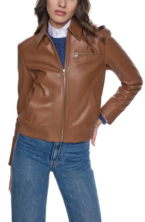 Leather Bomber Jacket