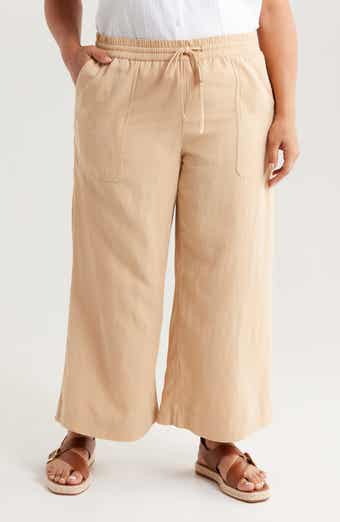 Caslon® Linen Blend Crop Pants