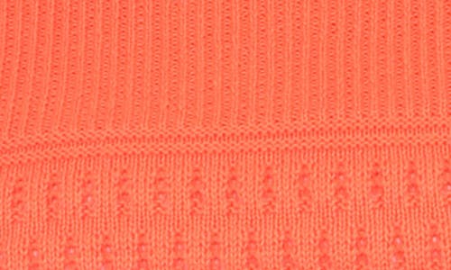 Rain And Rose Cropped Bell Sleeve Sweater In Tomato