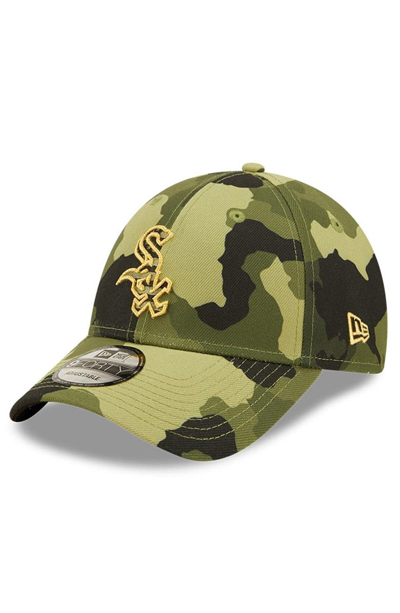 New Era Men's New Era Camo Chicago White Sox 2022 Armed Forces Day 9FORTY Snapback Adjustable Hat, Alternate, color, Camo