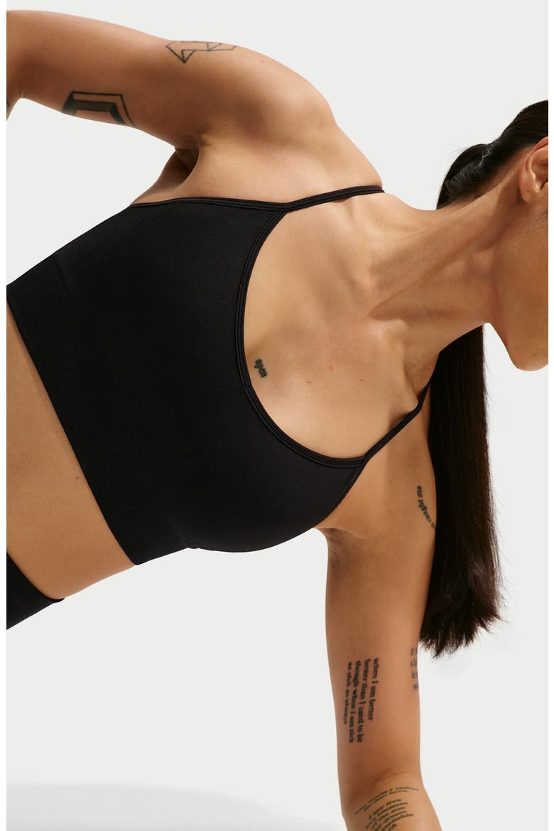 Pro Dri-FIT Seamless Sports Bra, Alternate, color, BLACK
