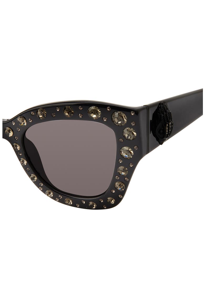 51mm Cat Eye Sunglasses, Alternate, color, BLACK/ SMOKE