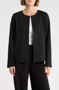 Eileen Fisher Cotton Blend Ponte Full Zip Jacket