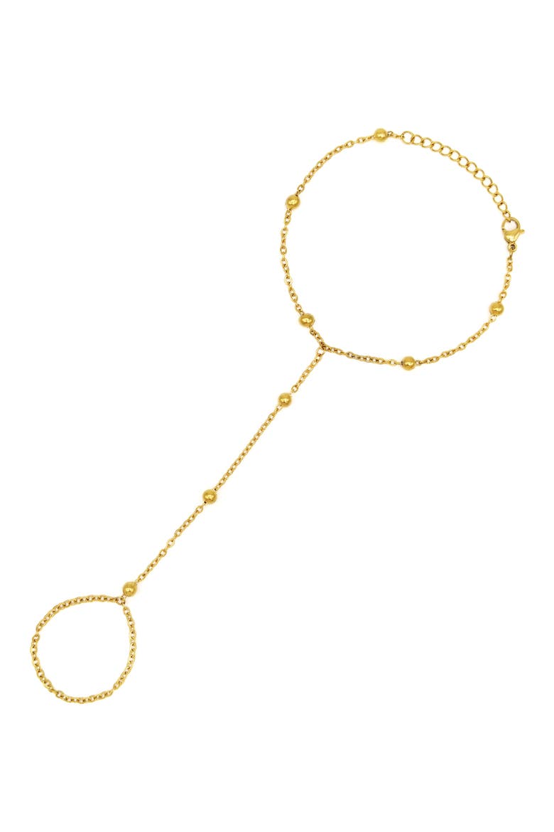 Sol Hand Chain Bracelet, Main, color, GOLD