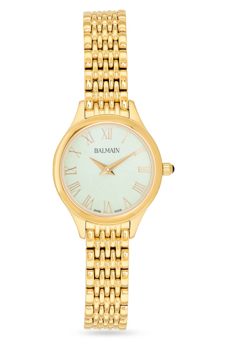 de Balmain Bracelet Watch, 25mm, Main, color, YELLOW GOLD PVD COATING