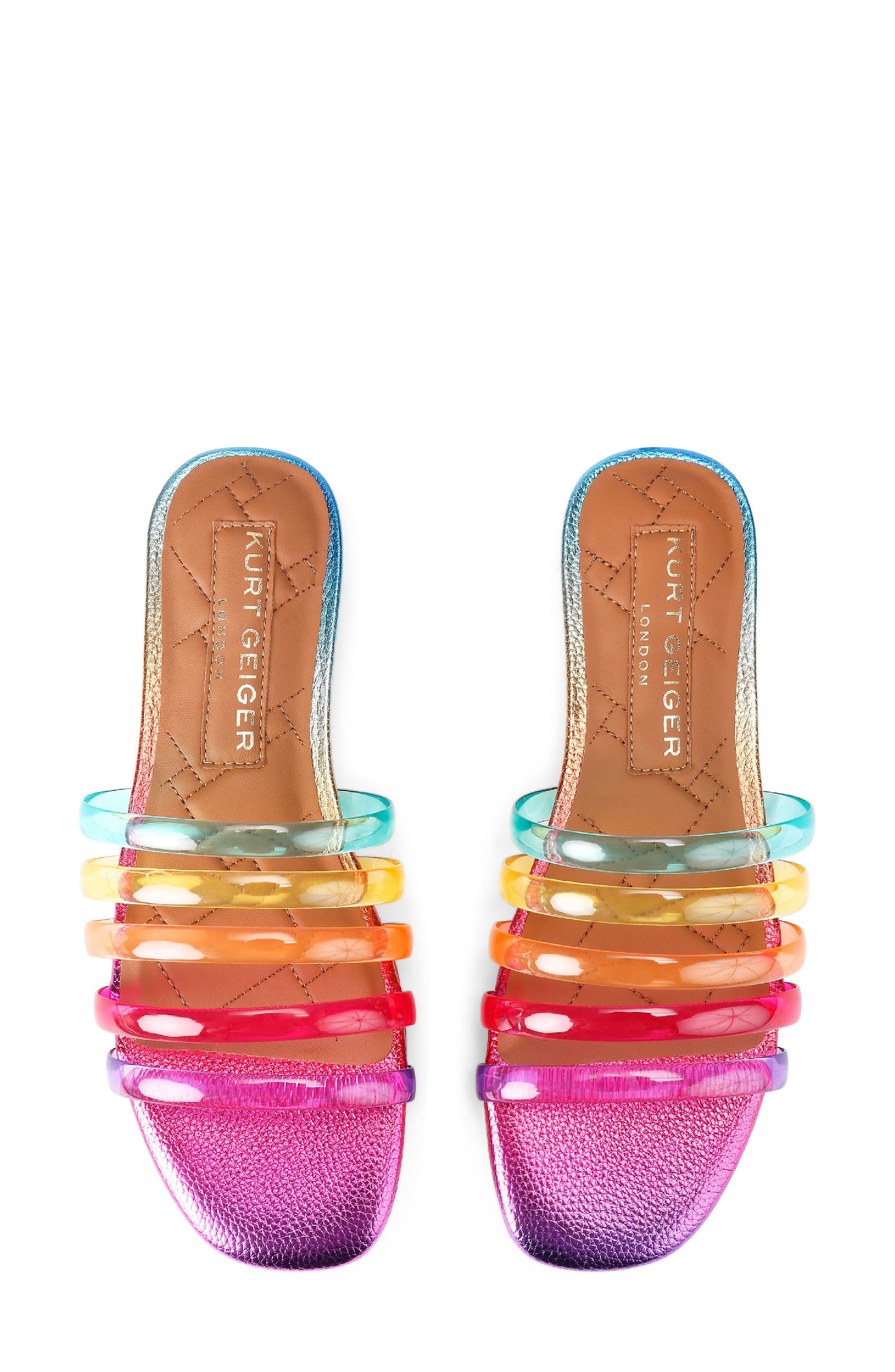 Kurt Geiger London Maddison Slide Sandal, Alternate, color, Rainbow Multi