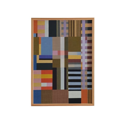Woven Perspectives No. 02 Geometric Abstract Art Print