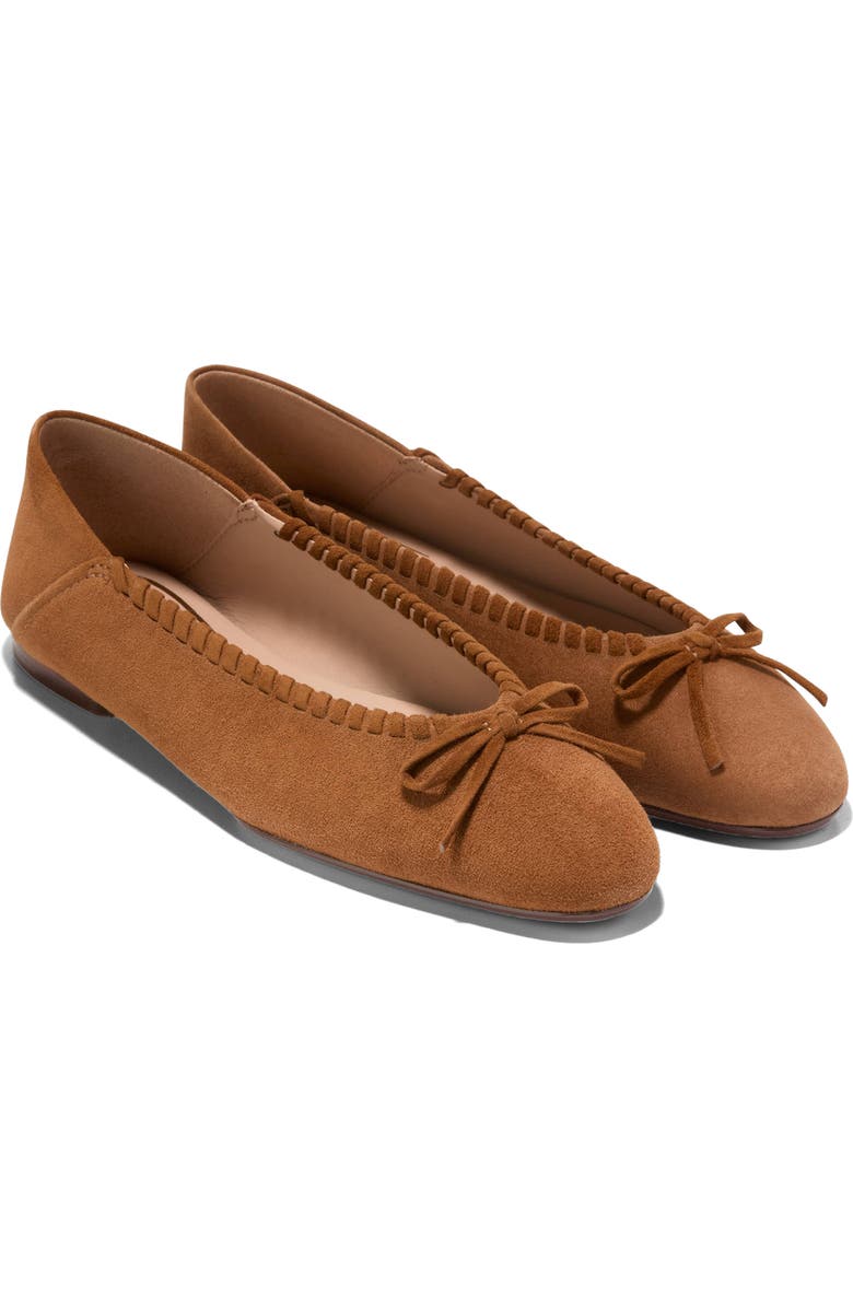 Cole Haan Jaya Travel Ballet Flat, Alternate, color, Tobacco Suede
