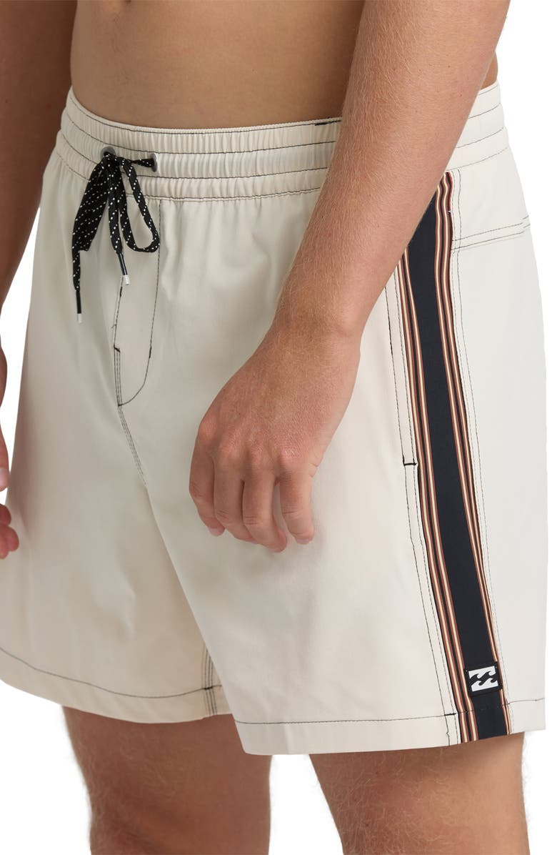 Billabong Dbah Panel Layback Swim Trunks, Alternate, color, Oatmeal