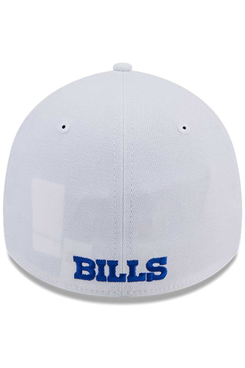 Men's New Era White Buffalo Bills Main 39THIRTY Flex Hat, Alternate, color, White