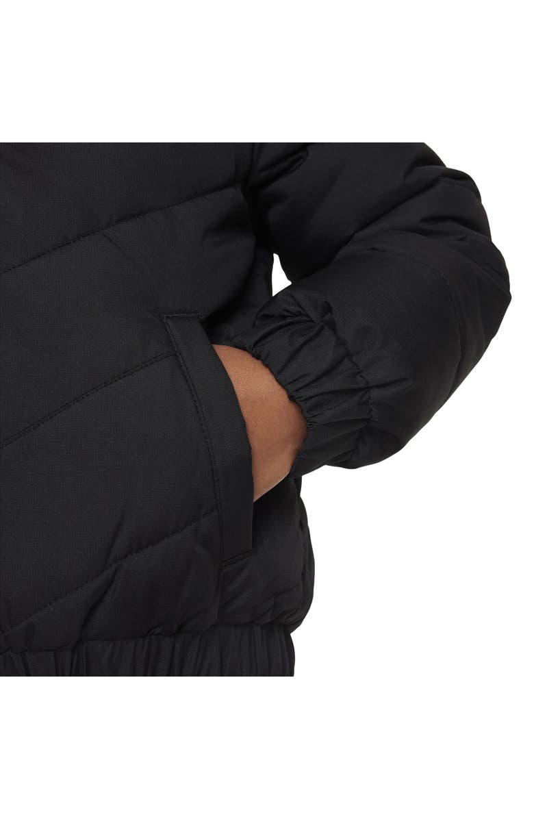 Nike Kids' Puffer Hooded Zip Jacket, Alternate, color, Black