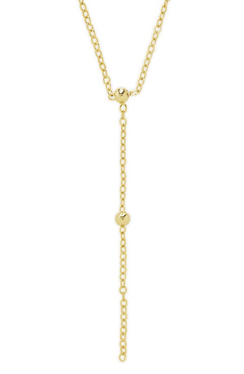 Dotted Station Lariat Necklace