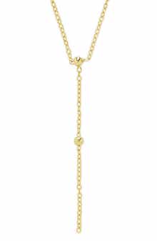 Dotted Station Lariat Necklace